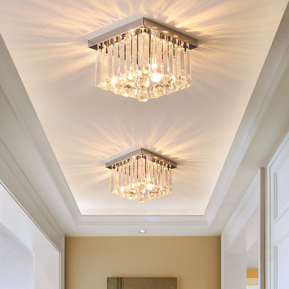 Prisma | Luxurious Crystal Prism Drum Ceiling Light