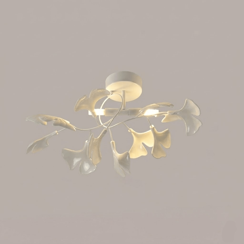 Zephryon | Botanical Ceramic Leaf Cluster Ceiling Light