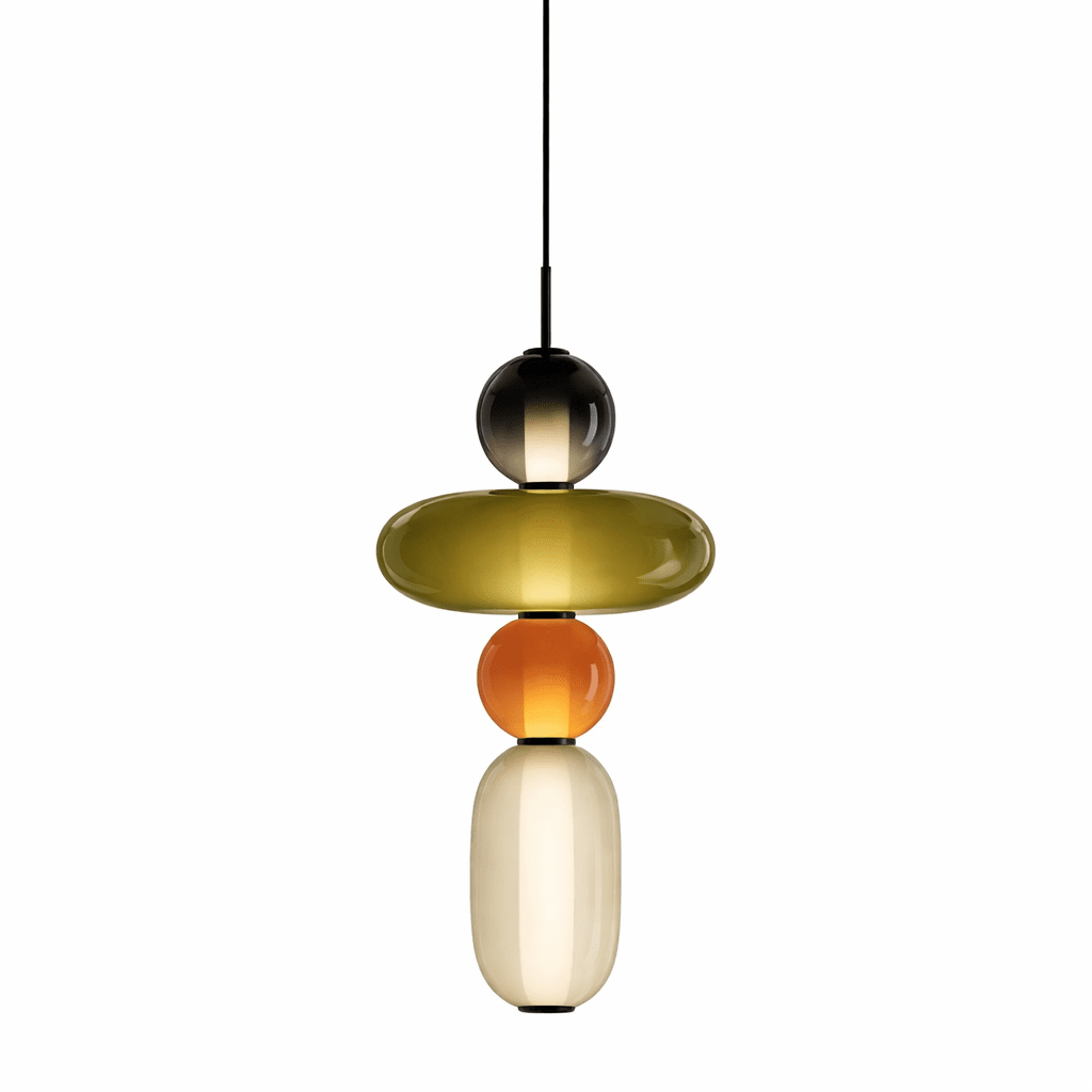 Nyxorise | Artisan Raindrop Cluster Glass Pendant Light