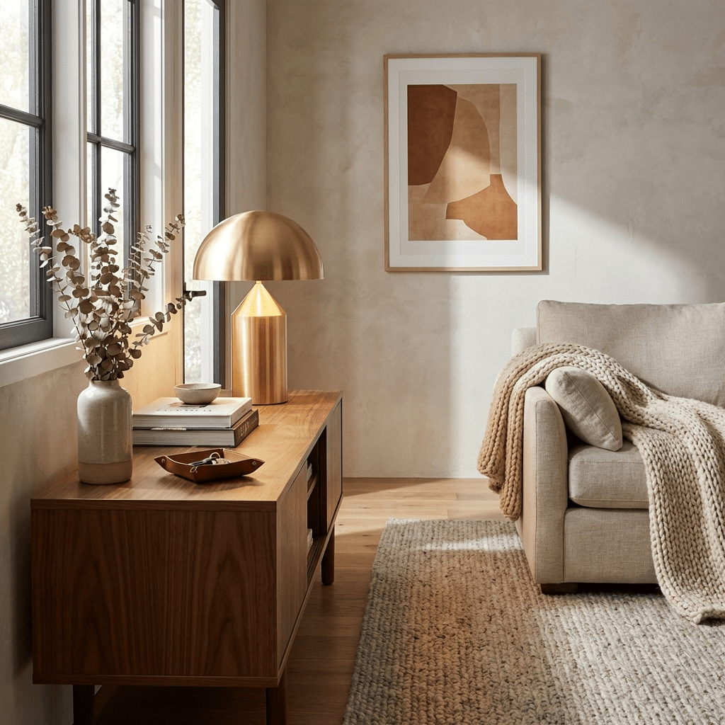 Zonthara | Avant Garde Geometric Sculptural Silhouette Metal Table Lamp