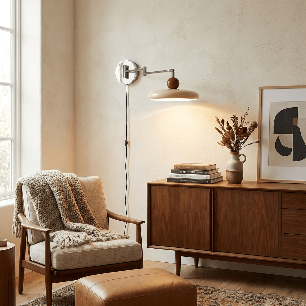 Zondrak | Geometric Round Platter Mounted Accent Wall Light