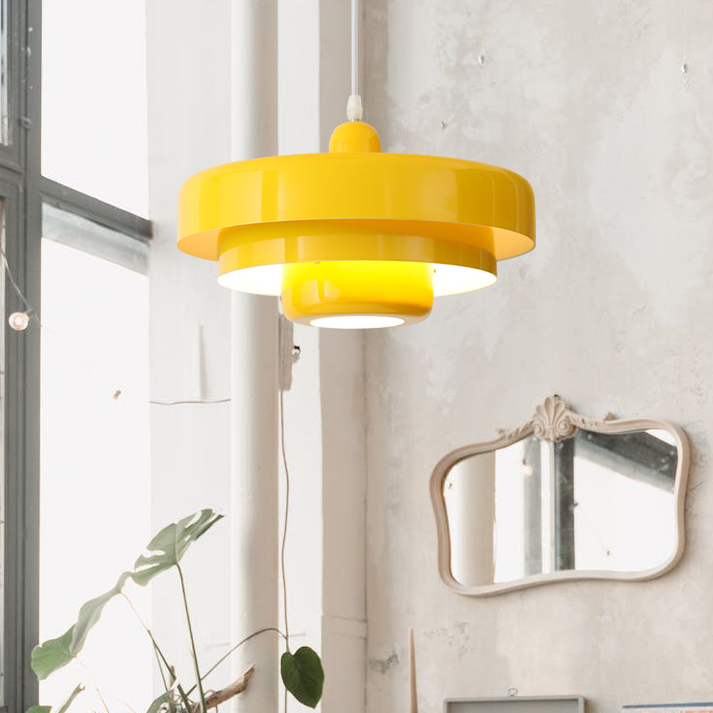 Retrova | Mid Century Modern Layered Iron Pendant Light