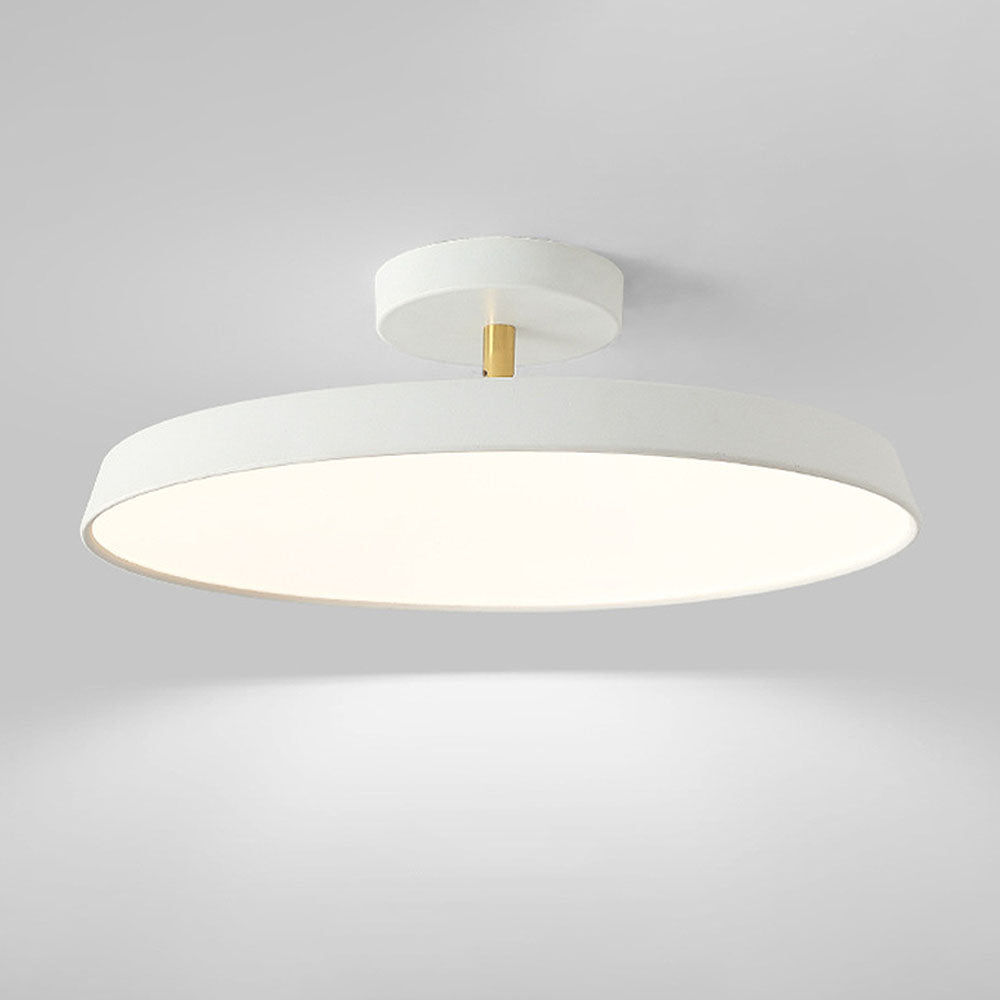 Novus | Contemporary Round Flush Mount Ceiling Light with Flat Panel
