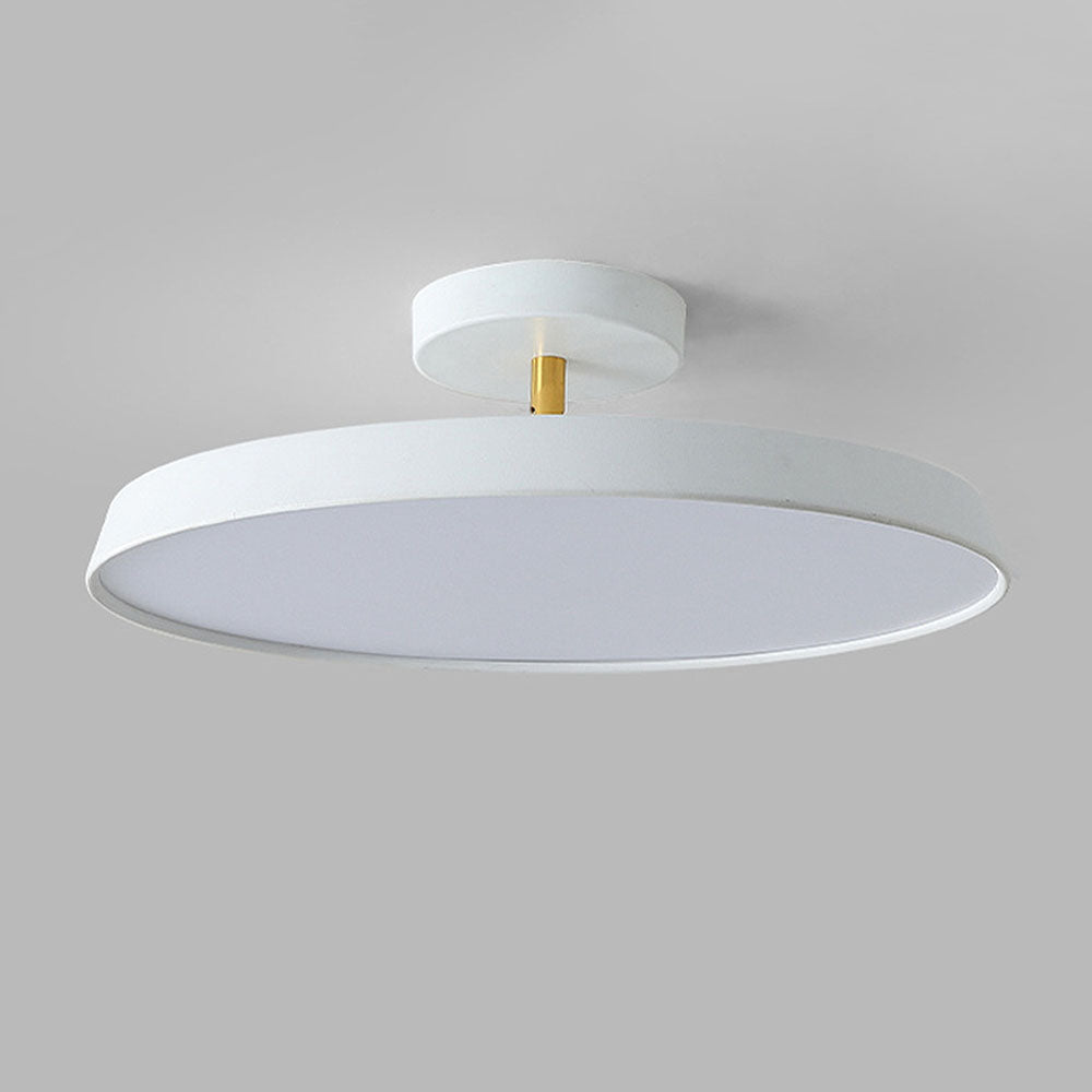 Novus | Contemporary Round Flush Mount Ceiling Light with Flat Panel