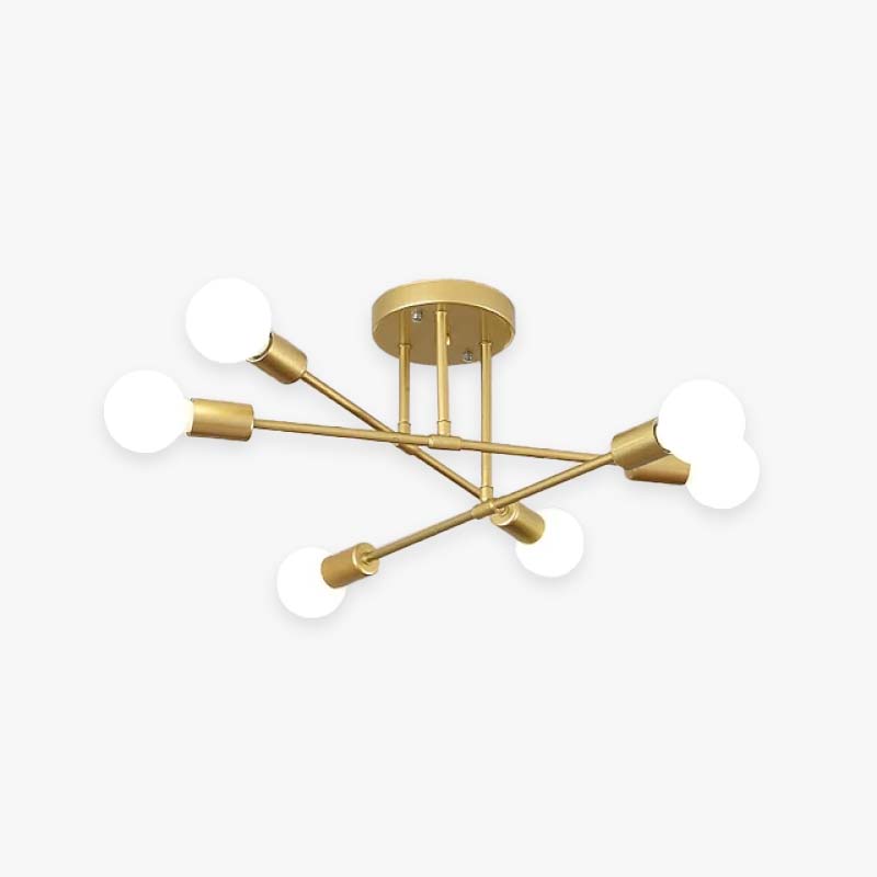 Vesta | Sleek Mid Century Geometric Ceiling Light