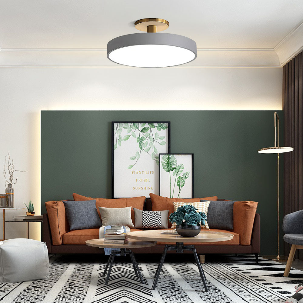 Orbi | Sleek Round Flush Mount Ceiling Light