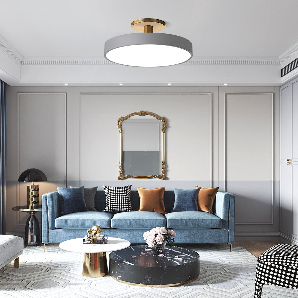 Orbi | Sleek Round Flush Mount Ceiling Light