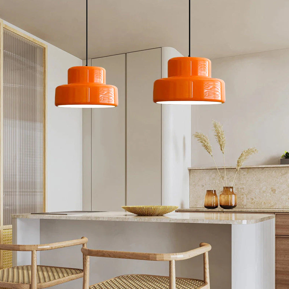 Vivida | Vibrant Bauhaus Stepped Dome Pendant Light