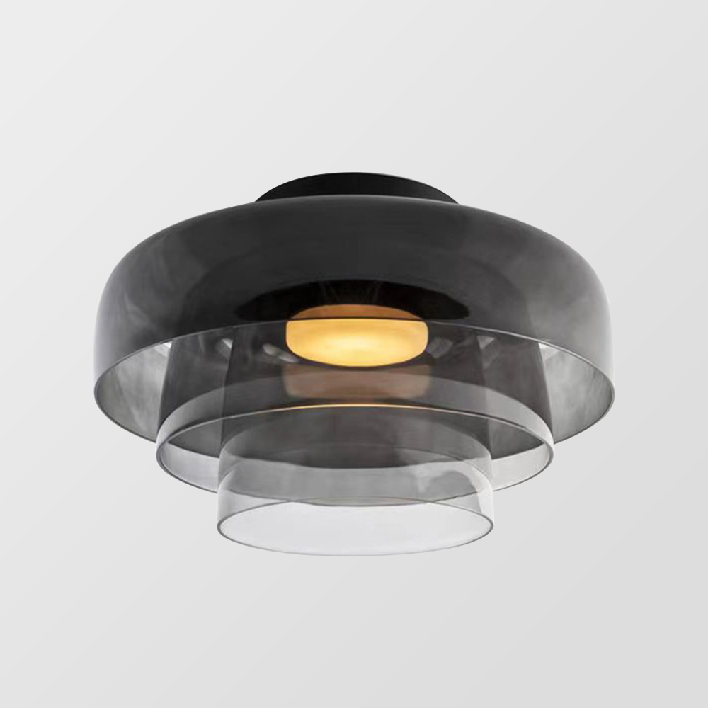 Nebula | Modern Layered Glowing Glass Dome Ceiling Light