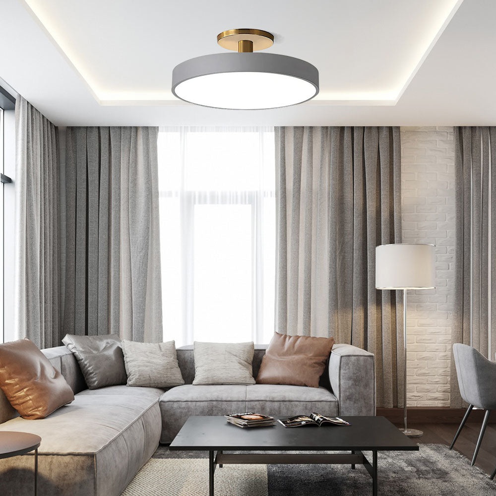 Orbi | Sleek Round Flush Mount Ceiling Light