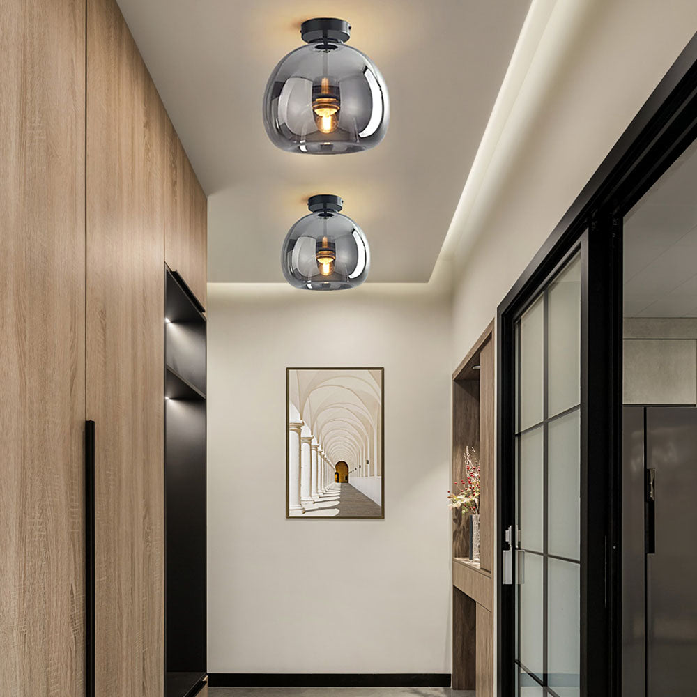 Fumea | Modern Tinted Glass Globe Ceiling Light