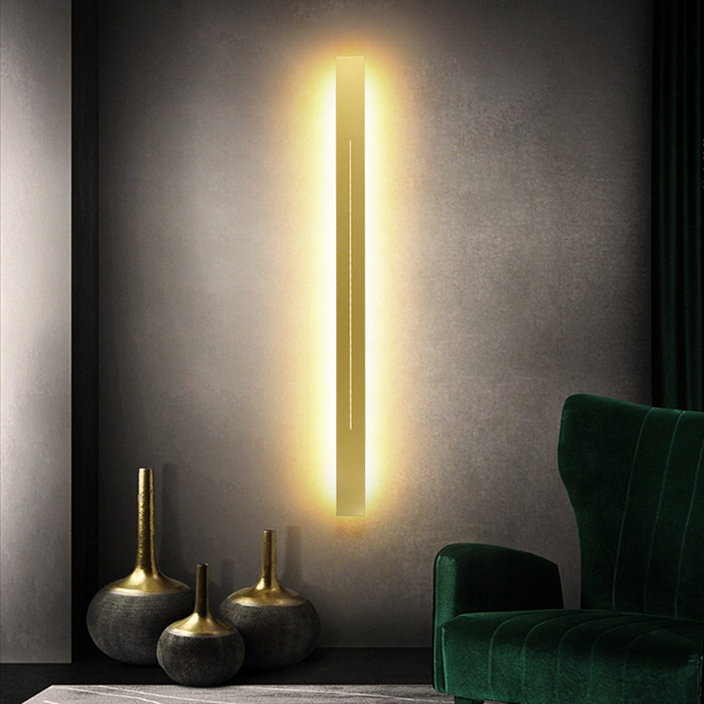 Azini | Sleek Geometric Vertical Rectangle Acrylic Wall Light