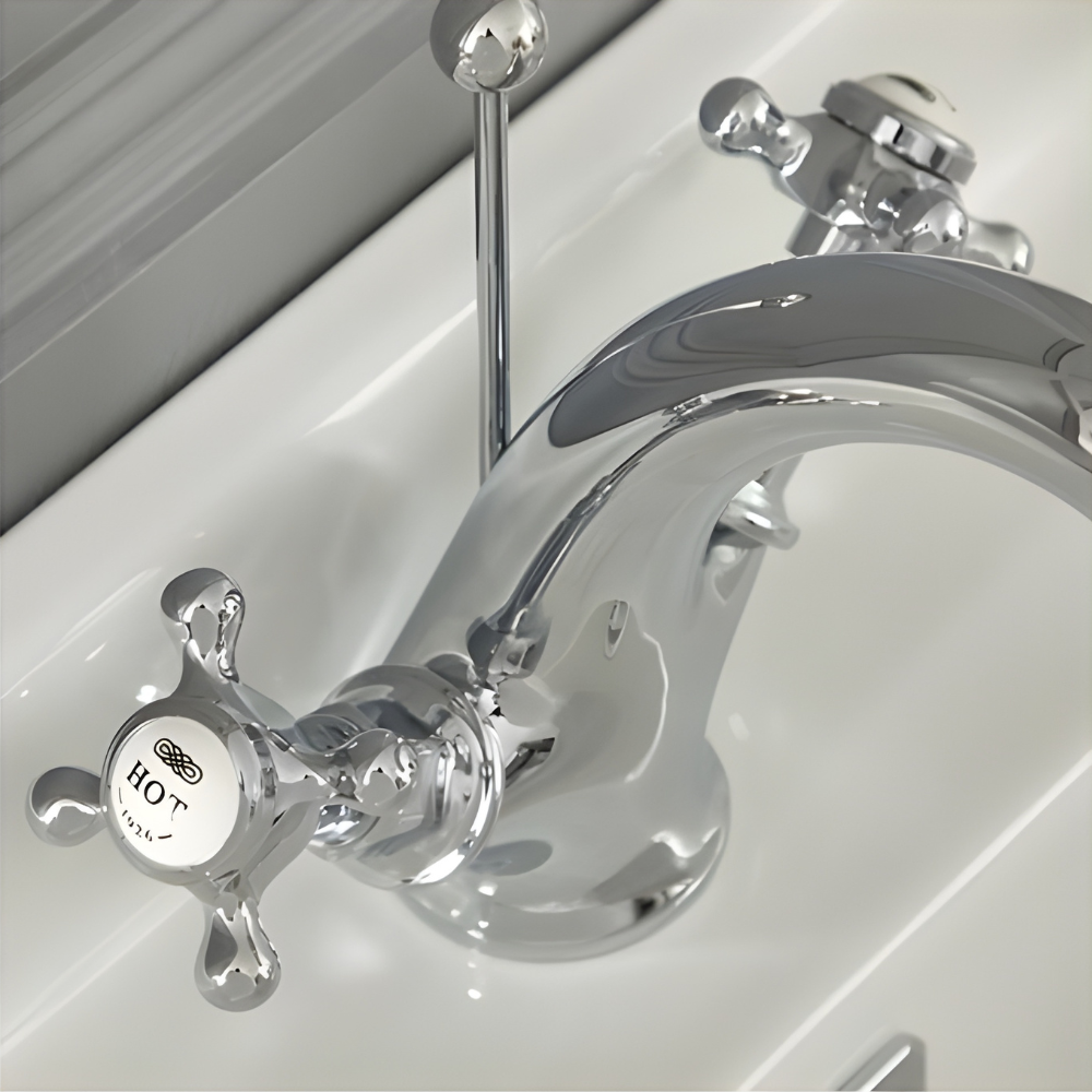 Noble | Traditional Bathroom Tap With Crosshead Handles