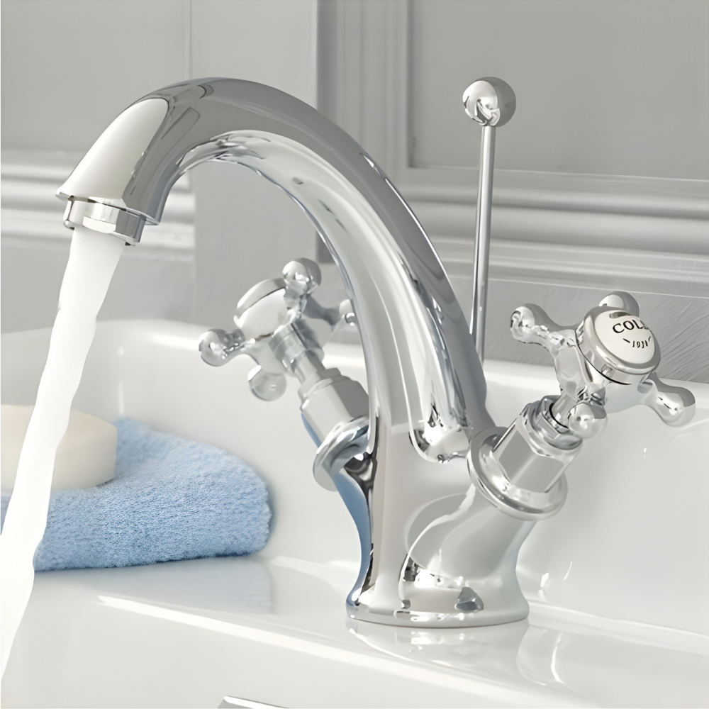 Noble | Traditional Bathroom Tap With Crosshead Handles