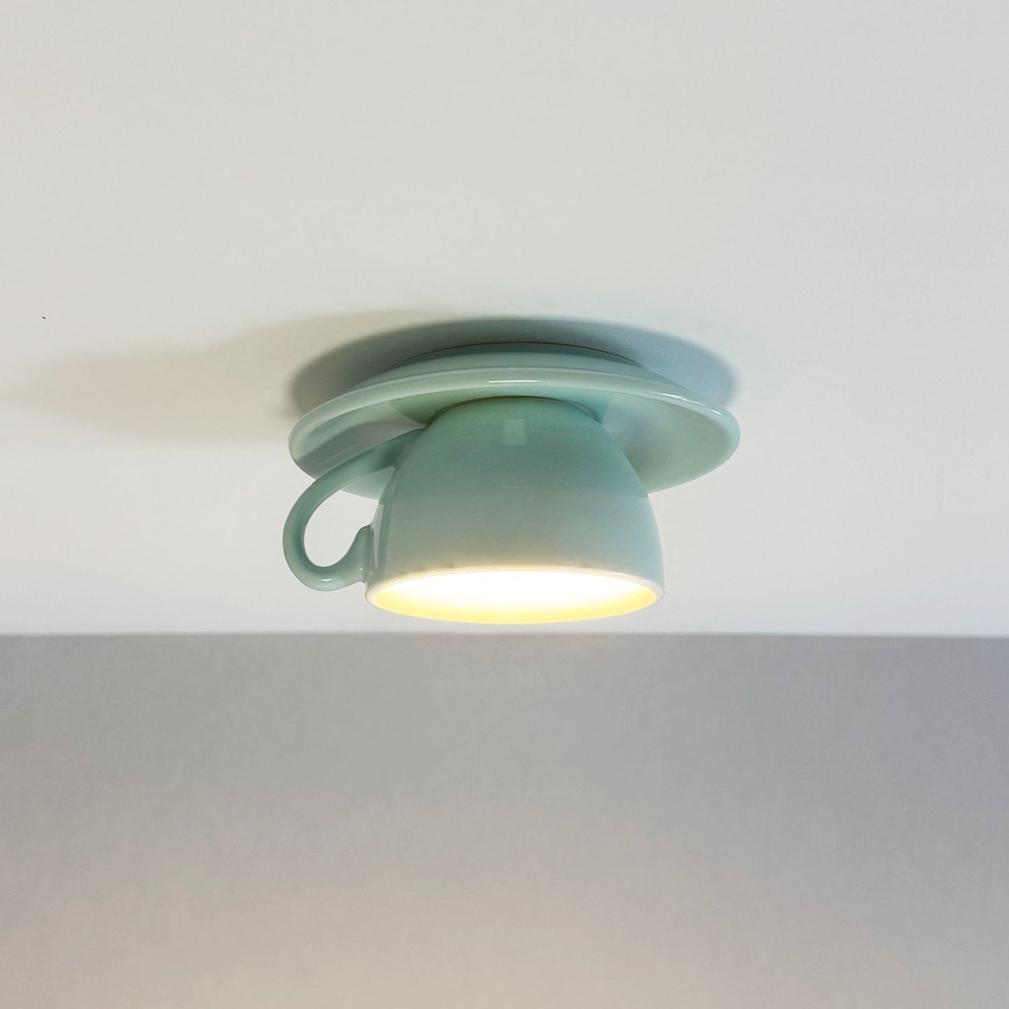 Valentina | Modern Ceramic Coffee Cup Flush Mount Ceiling Light