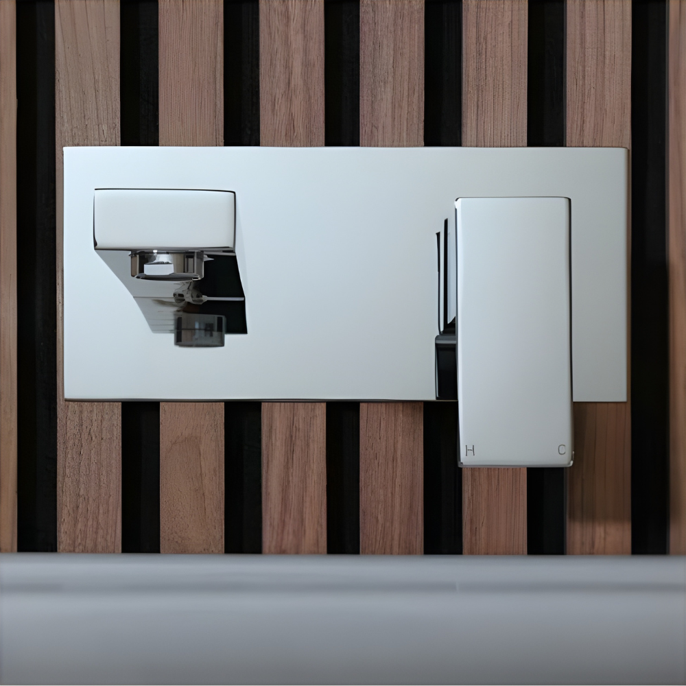 Vectra | Wall Mounted Square Profile Basin Mixer Tap