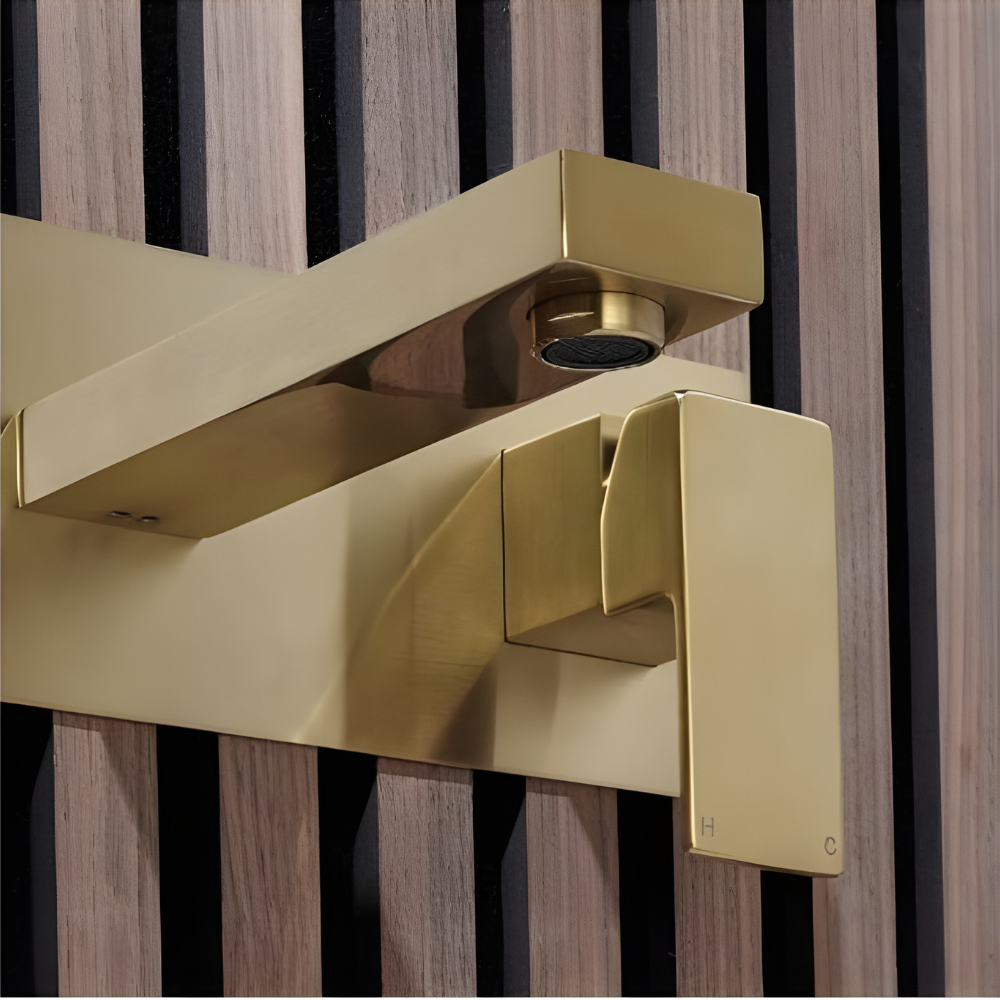 Vectra | Wall Mounted Square Profile Basin Mixer Tap