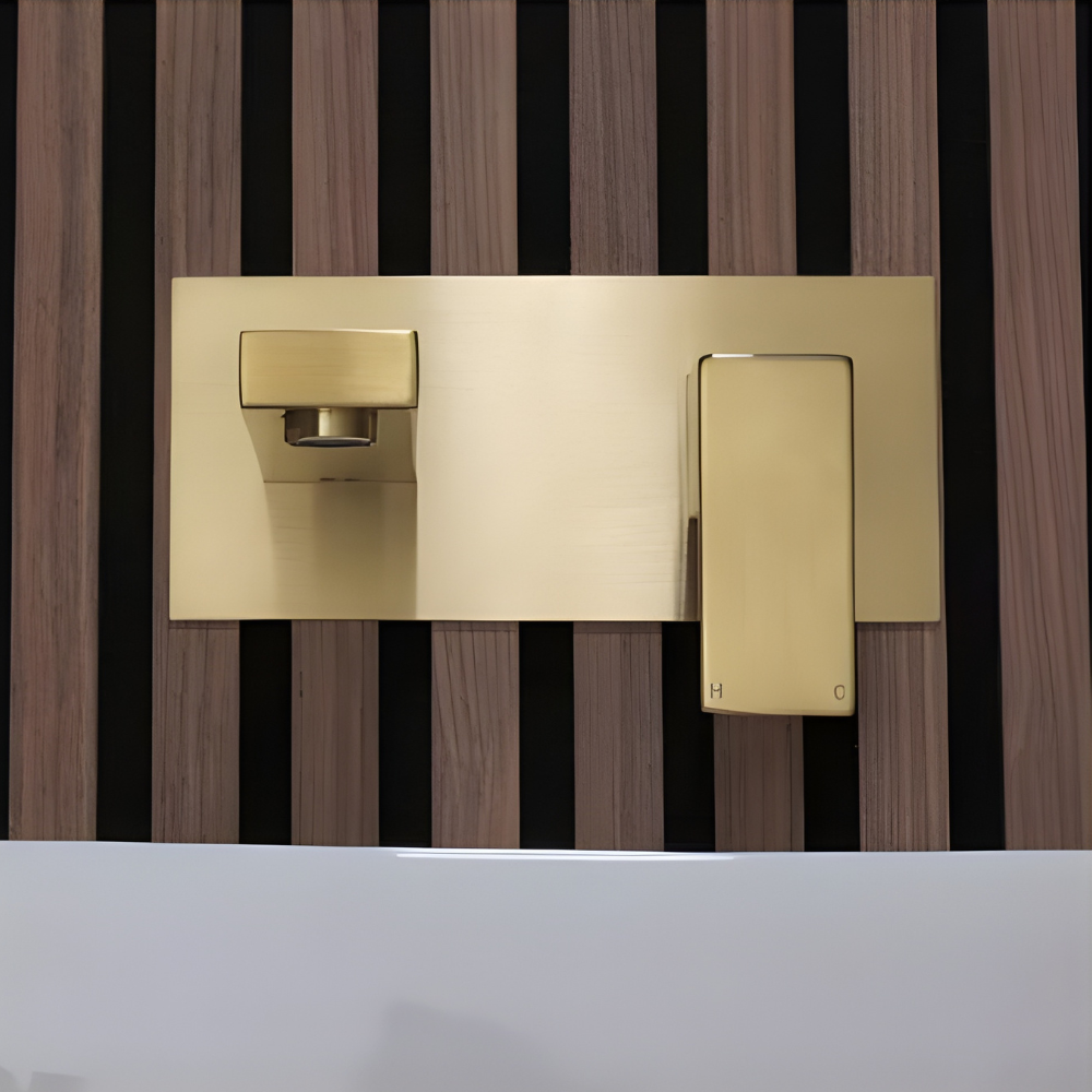 Vectra | Wall Mounted Square Profile Basin Mixer Tap