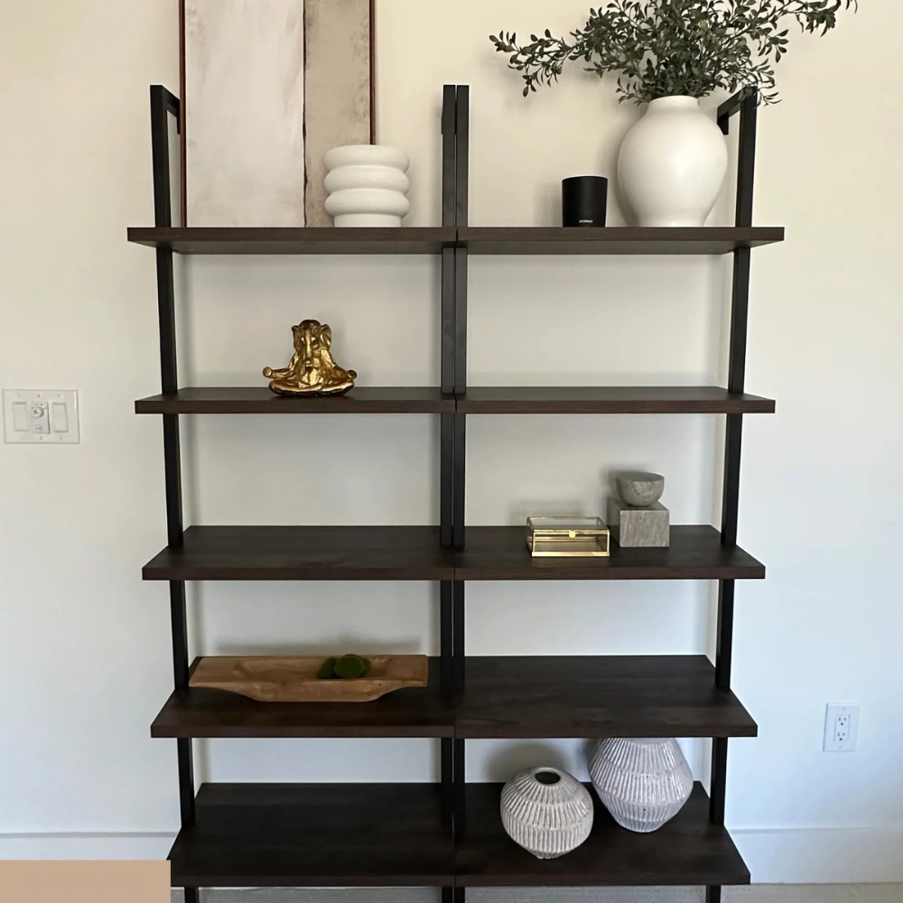 Altus | Wall Mounted Ladder Bookshelf with 5 Shelves