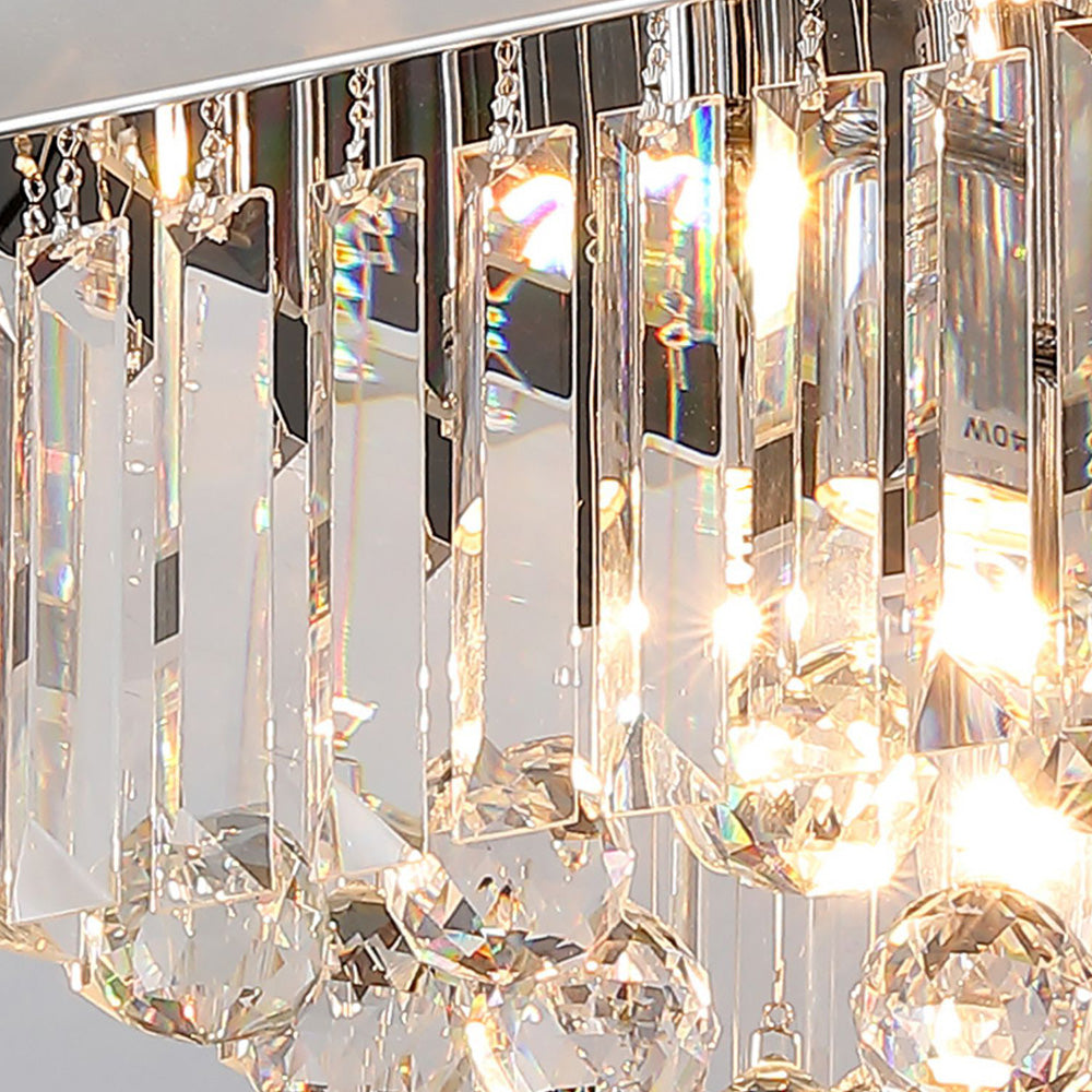 Prisma | Luxurious Crystal Prism Drum Ceiling Light