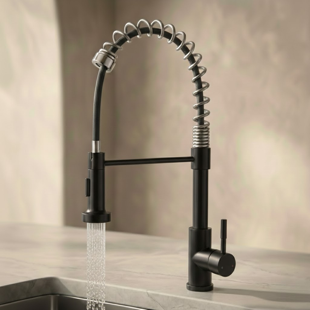 Helix | Pre-Rinse Kitchen Tap with Pull-Down Sprayer & Dual Mode Spray