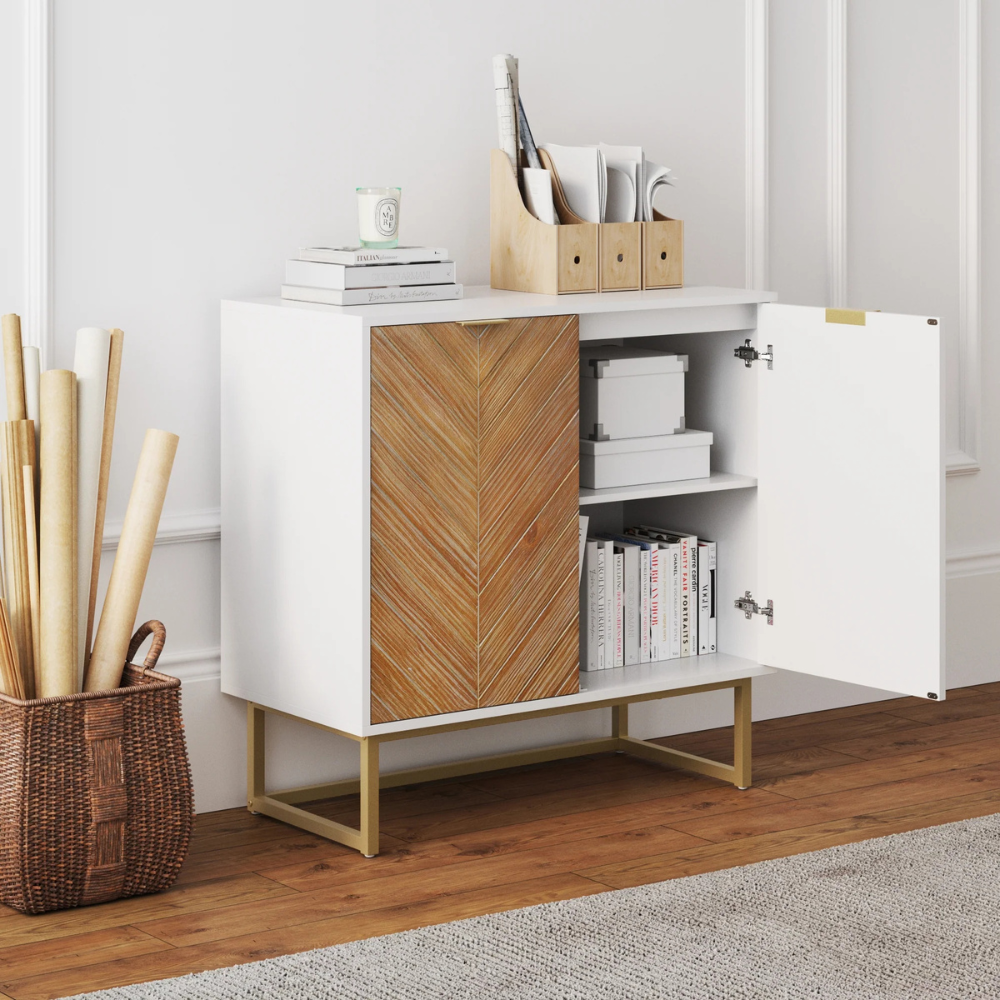 Sylvan | Modern Wooden Storage Cabinet with Adjustable Shelf