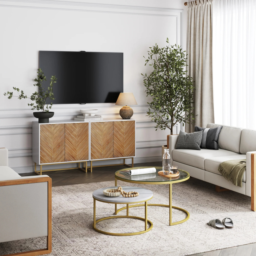 Sylvan | Modern Wooden Storage Cabinet with Adjustable Shelf