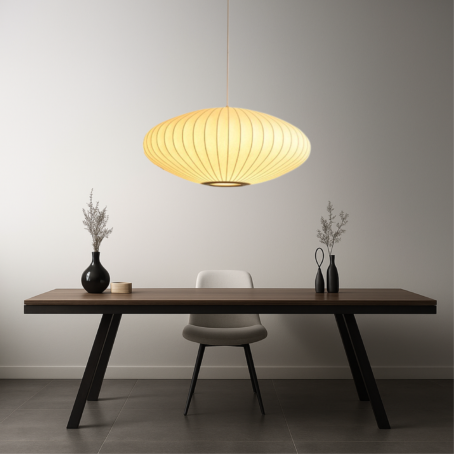 Seta | Modern Italian Ribbed Pendant Light