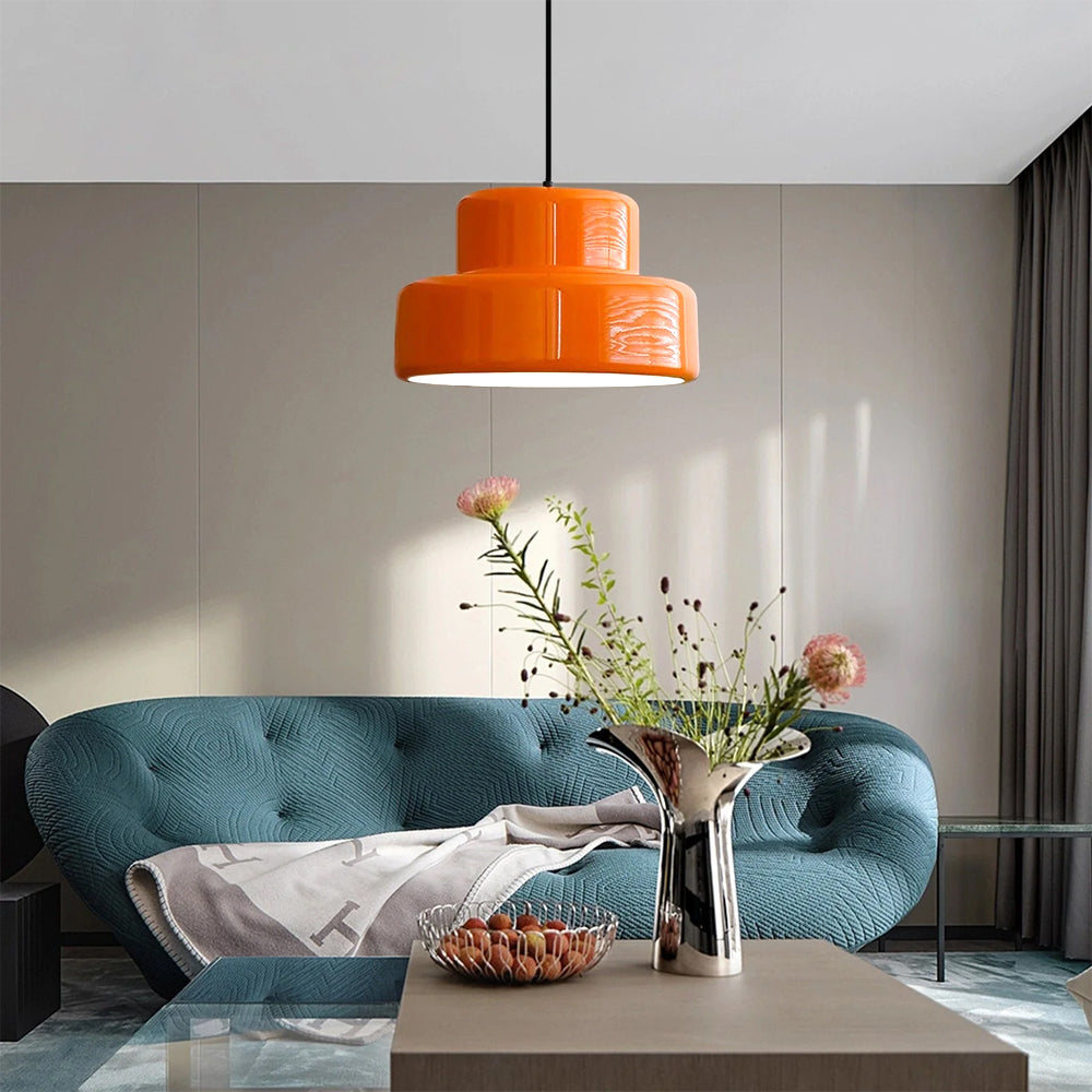 Vivida | Vibrant Bauhaus Stepped Dome Pendant Light