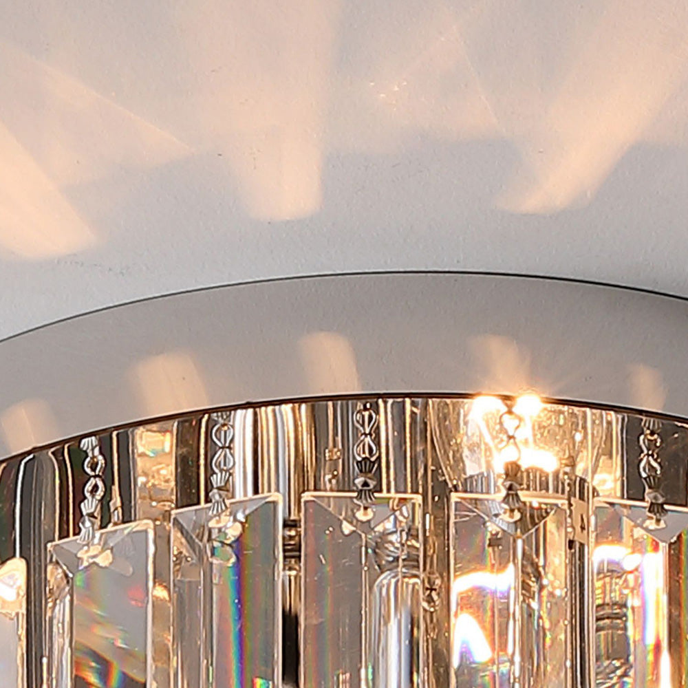 Prisma | Luxurious Crystal Prism Drum Ceiling Light