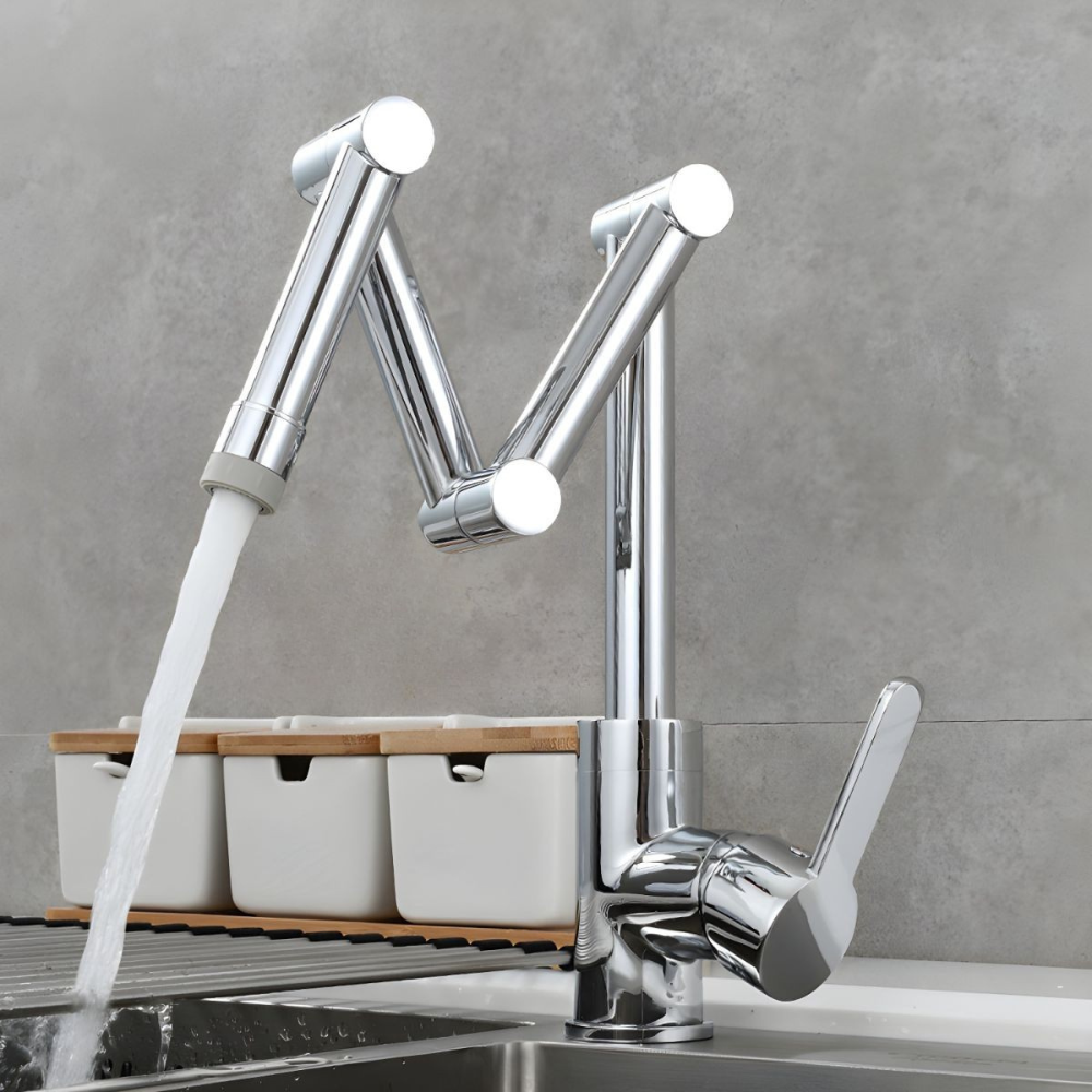 Luvikka | Modern Lever Handles Swivel Spout Kitchen Sink Mixer Tap