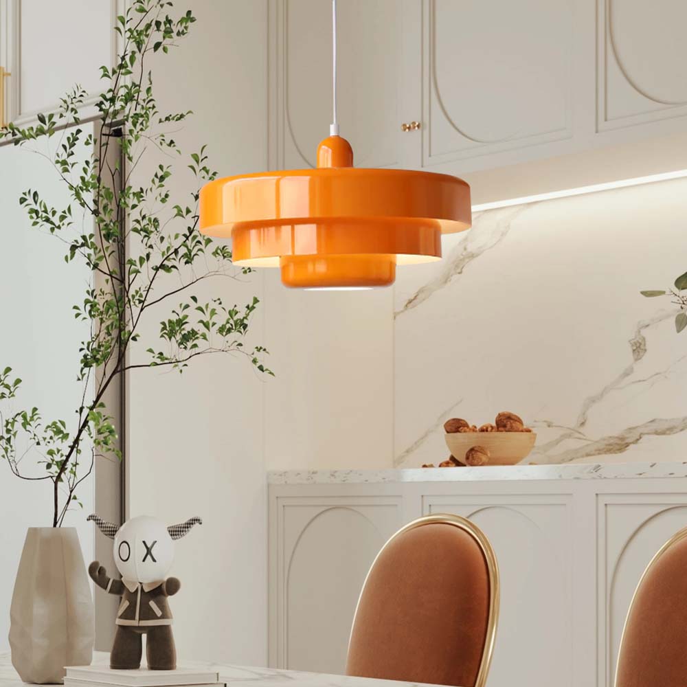 Retrova | Mid Century Modern Layered Iron Pendant Light