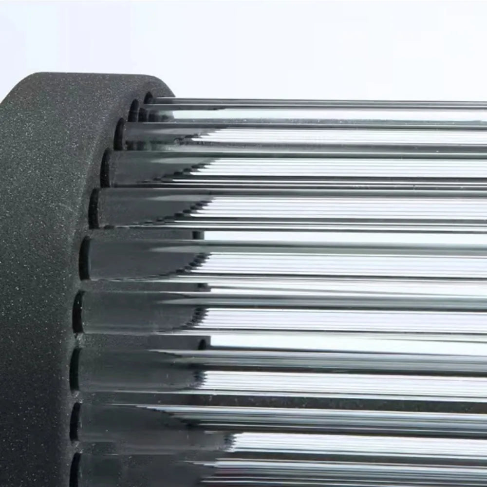 Zora | Contemporary Semi Cylindrical Glass Shade Outdoor Wall Light