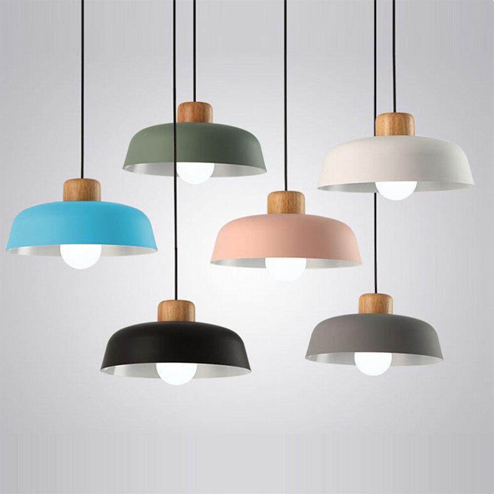 Ligna | Minimalist Scandinavian Matte Dome Pendant Light
