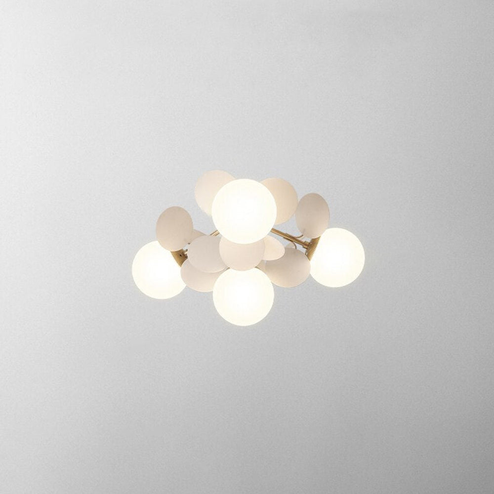 Florian | Luxury Geometric Branch Design Glass Orb Chandelier