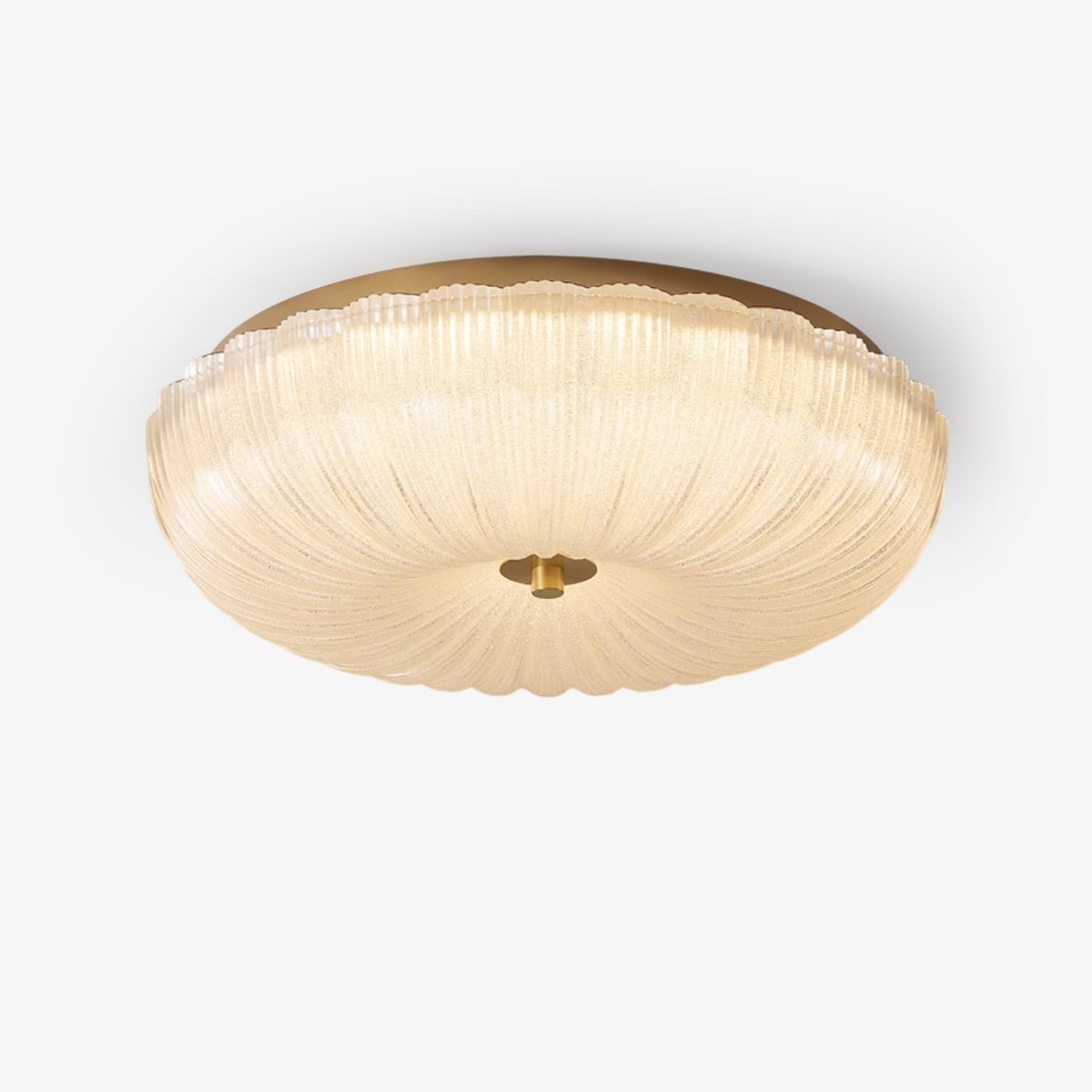 Kendrovia | Nordic Fluted Shimmer Glass Ceiling Light