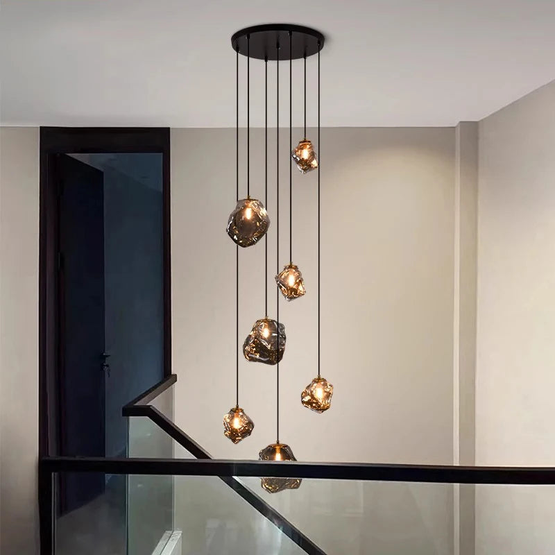Cascada | Nordic Asymmetrical Glass Cascading Chandelier