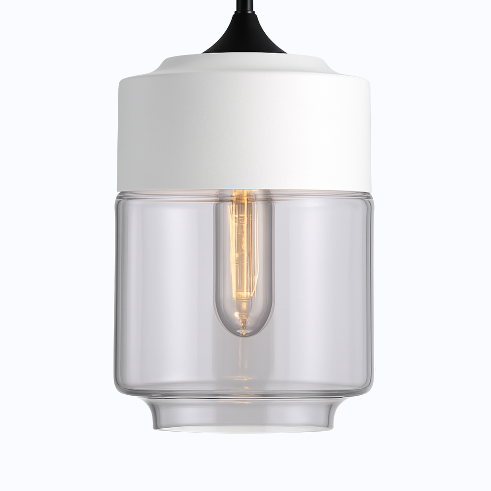 Verphine | Modern Industrial Glass Metal Loft Pendant Light