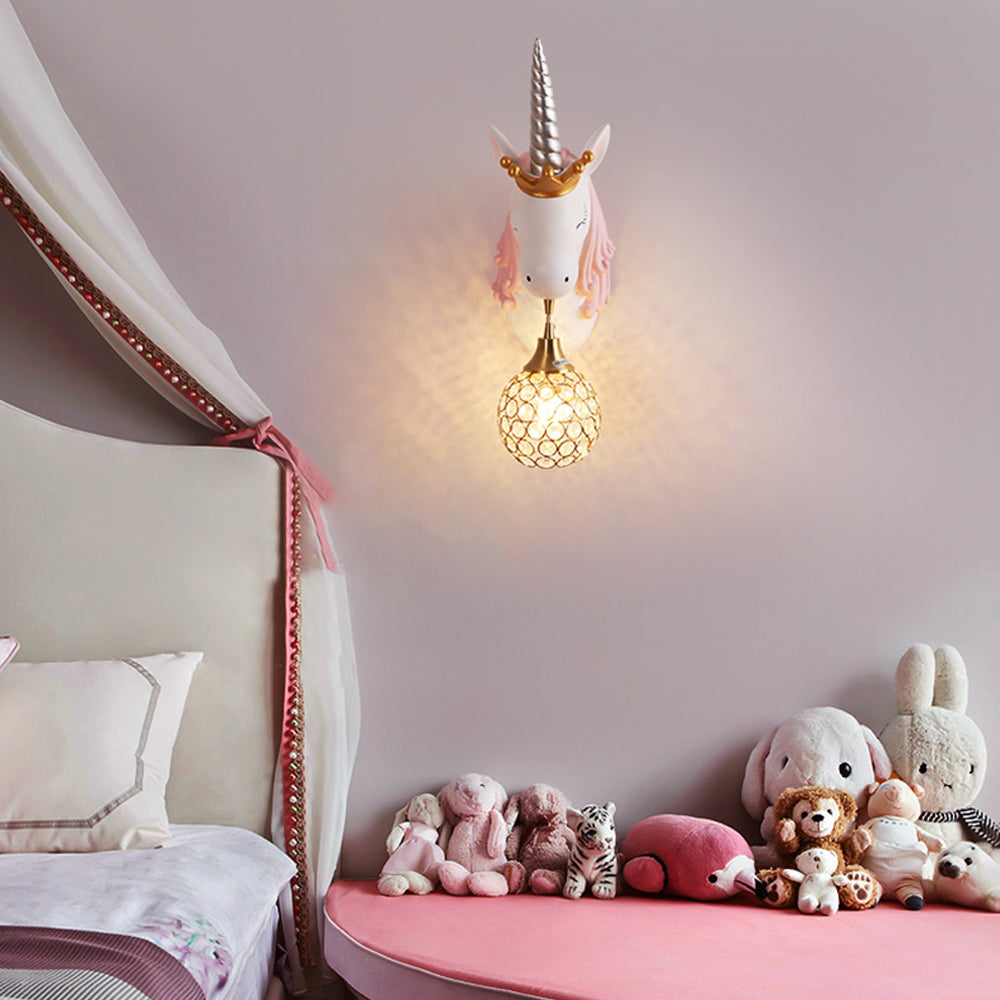 Whimthos | Whimsical Unicorn Silhouette Nursery Wall Light