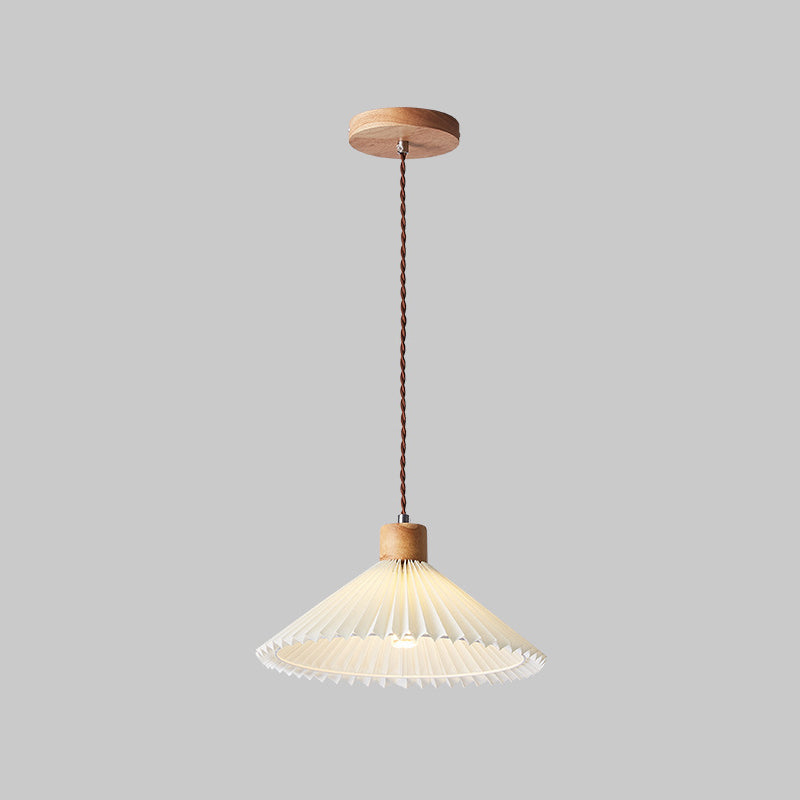 Luvithos | Architectural Cluster Plissé Pleated Timber Pendant Light