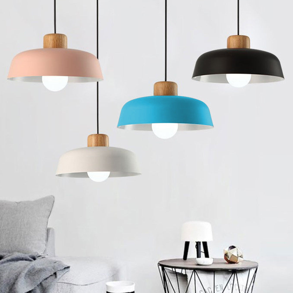 Ligna | Minimalist Scandinavian Matte Dome Pendant Light