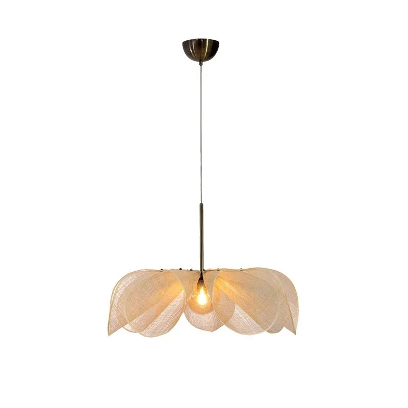 Petalia | Wabi Sabi Floral Fabric Pendant Light