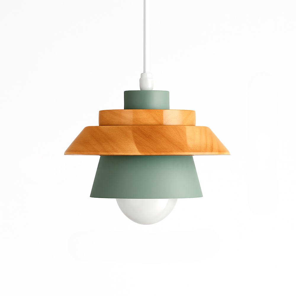 Virelo | Modern Nordic Metal And Wood Pendant Light