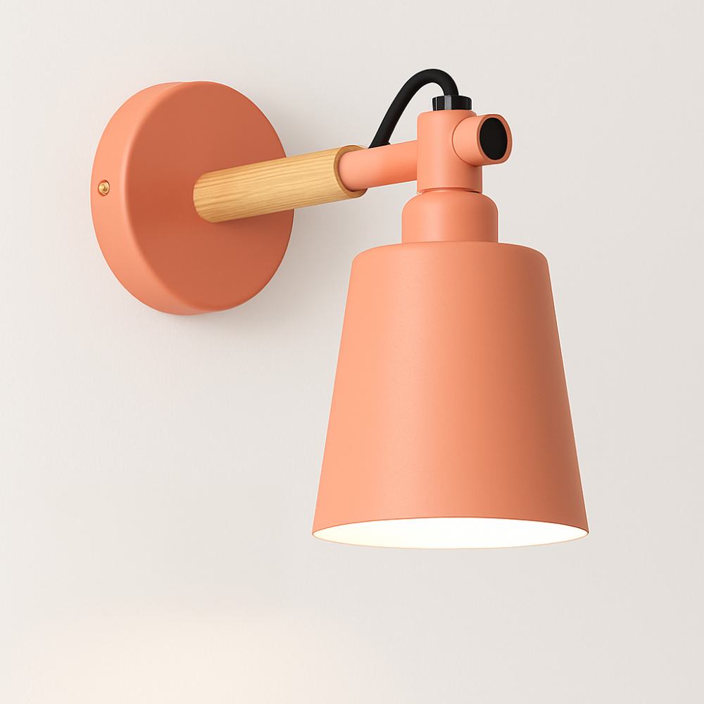 Vyrindo | Modern Nordic LED Wood Metal Wall Light