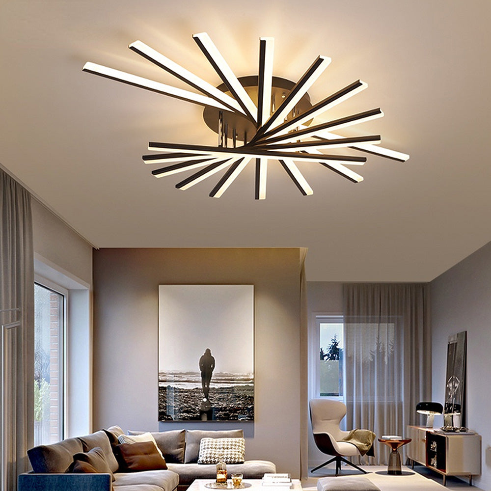 Astra | Modern Nordic Starburst Metal Ceiling Light