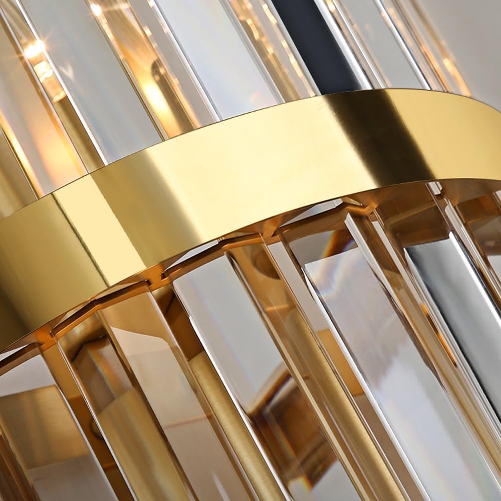 Lura | Contemporary Layered Crystal Prism Wall Light