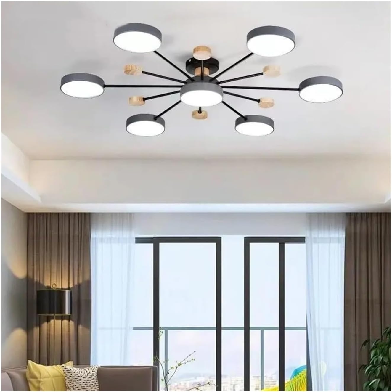 Sylve | Nordic Style Round Flat Panel Ceiling Light
