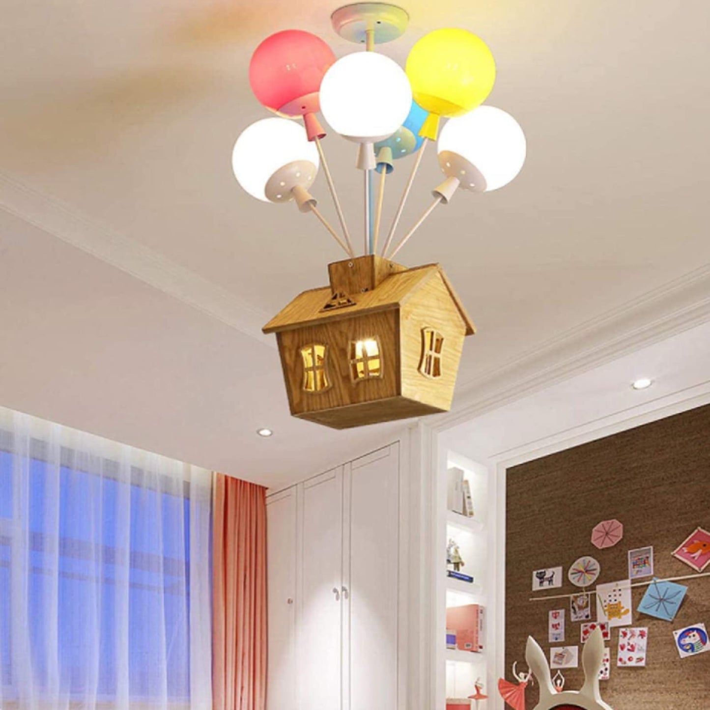 Valaura | Balloon Cluster Whimsical House Motif Ceiling Light