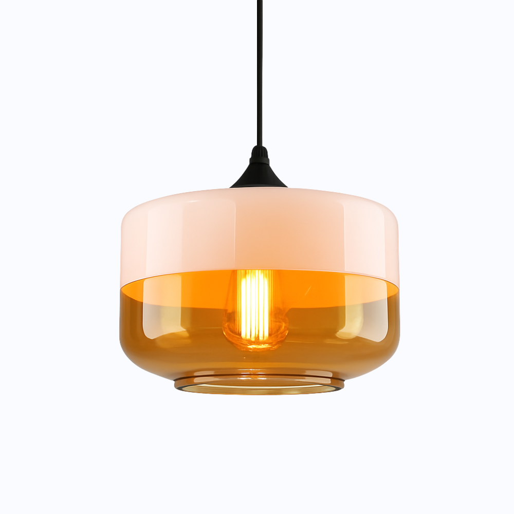Verphine | Modern Industrial Glass Metal Loft Pendant Light
