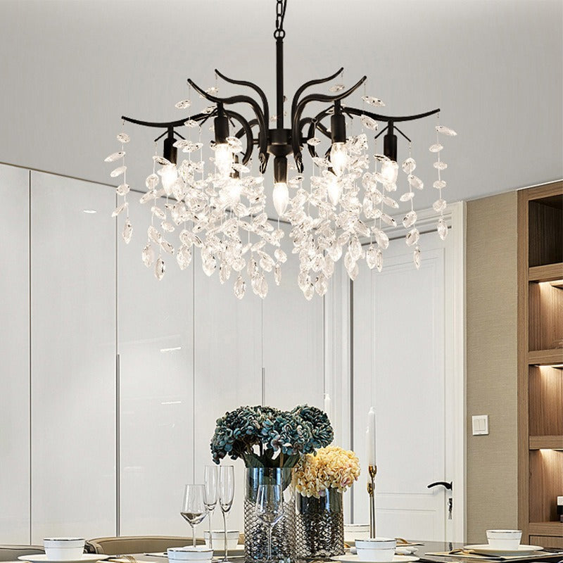 Elaral | Luxury Wisteria Flower Cascading Crystal Chandelier